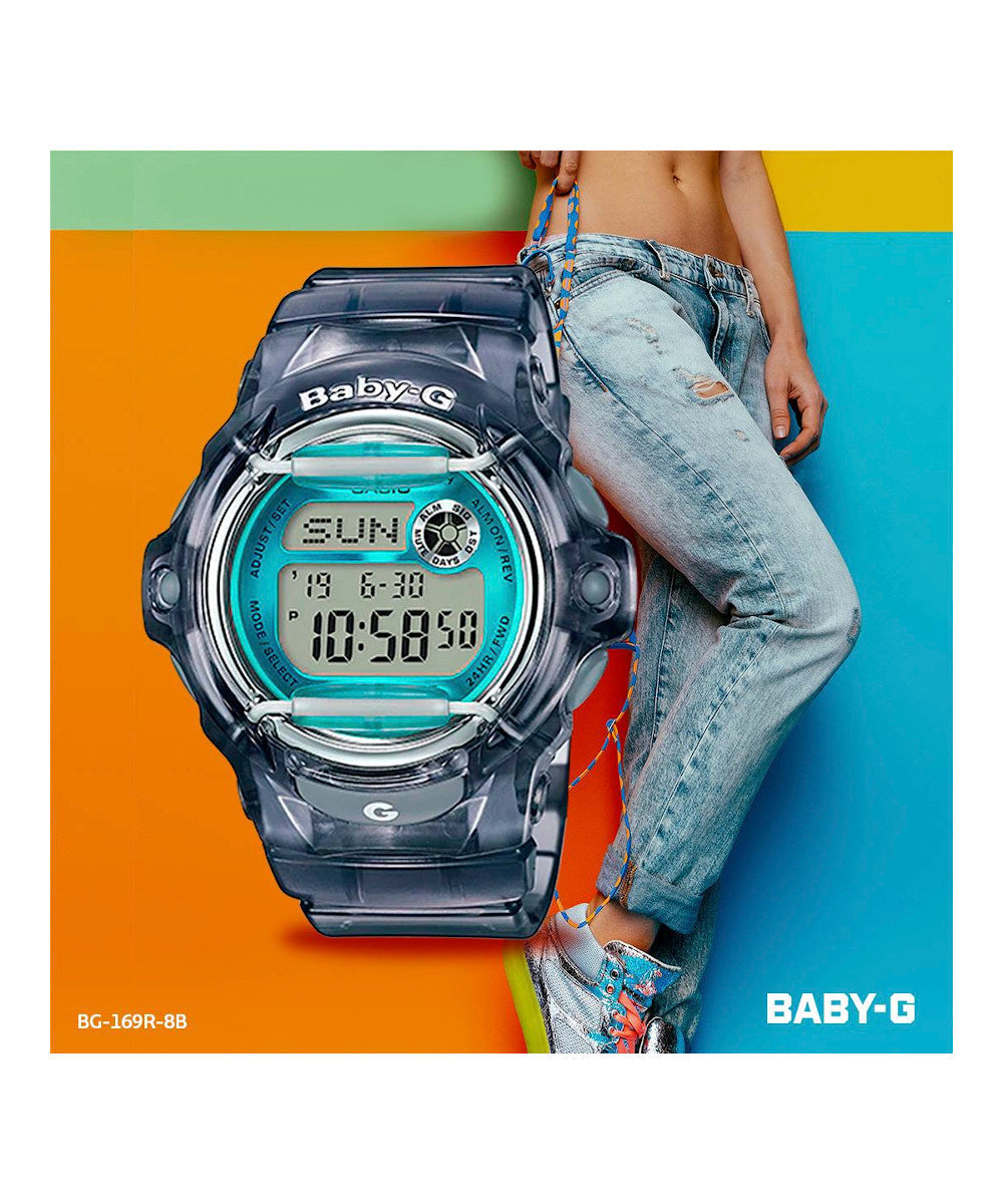RELOJ PARA MUJER CASIO BABY-G BG-169R-8BDR -VERDE