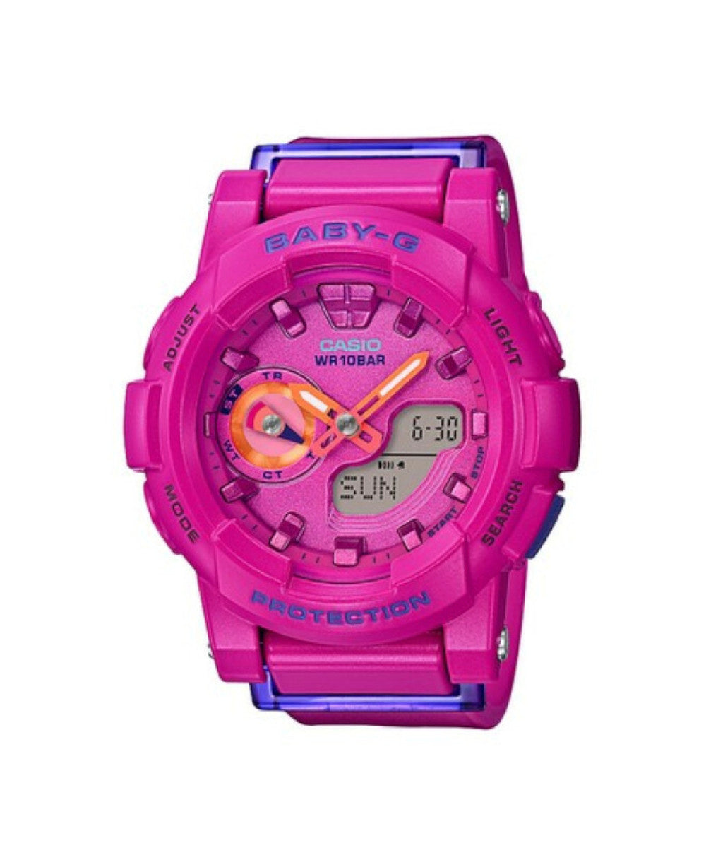 RELOJ PARA MUJER CASIO BABY-G BGA-185FS-4ADR -ROSADO