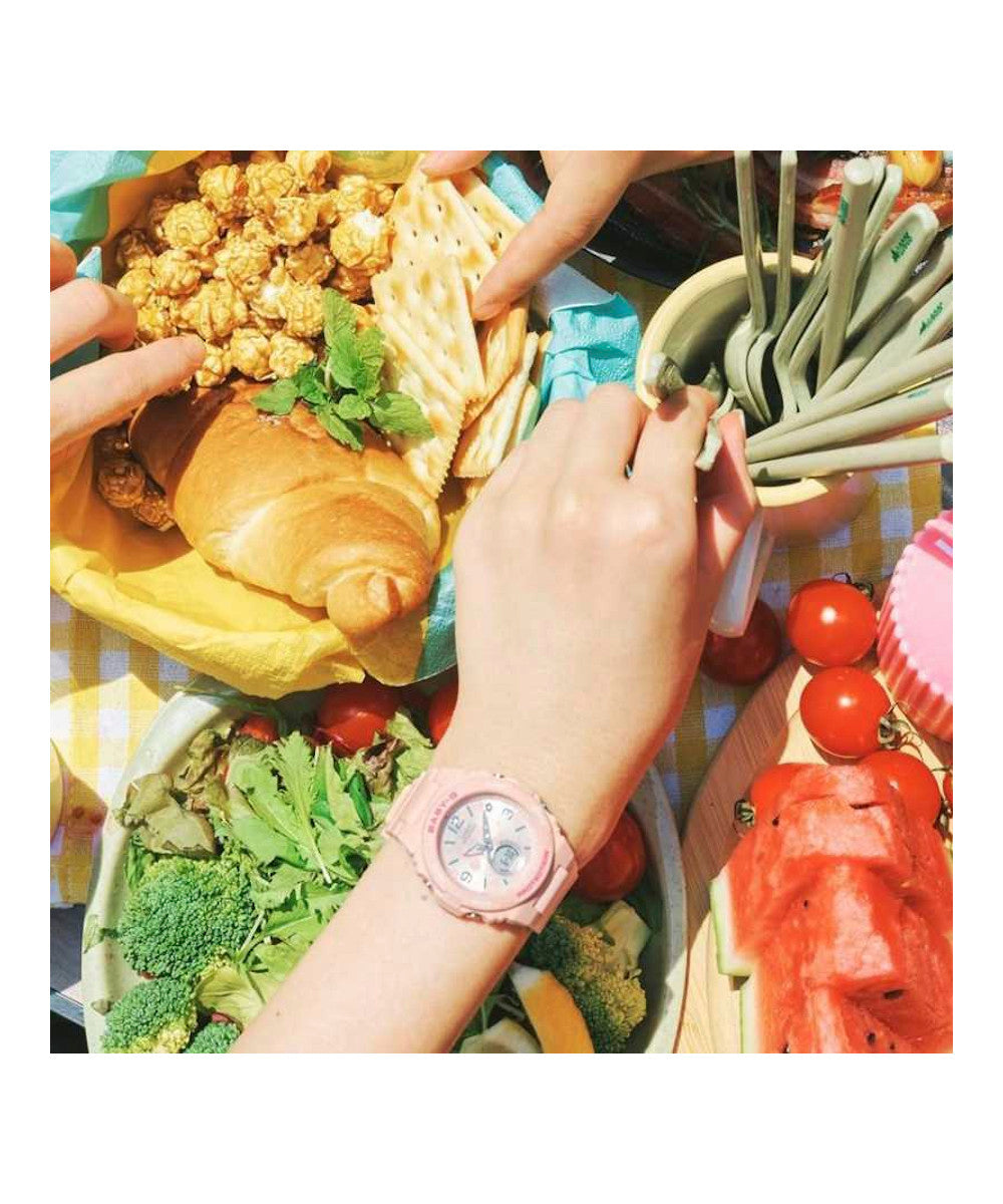 RELOJ PARA MUJER CASIO BABY-G BGA-260FL-4ADR -ROSADO