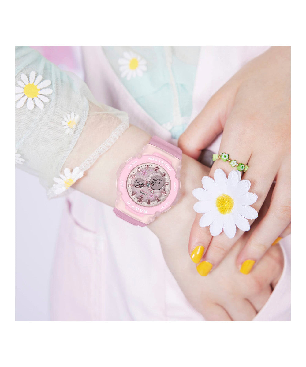 RELOJ PARA MUJER CASIO BABY-G BGA-270FL-4ADR -ROSADO