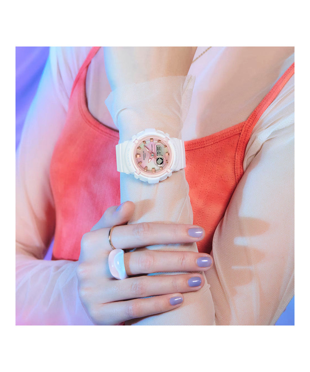 RELOJ PARA MUJER CASIO BABY-G BGA-280TD-7ADR -BLANCO