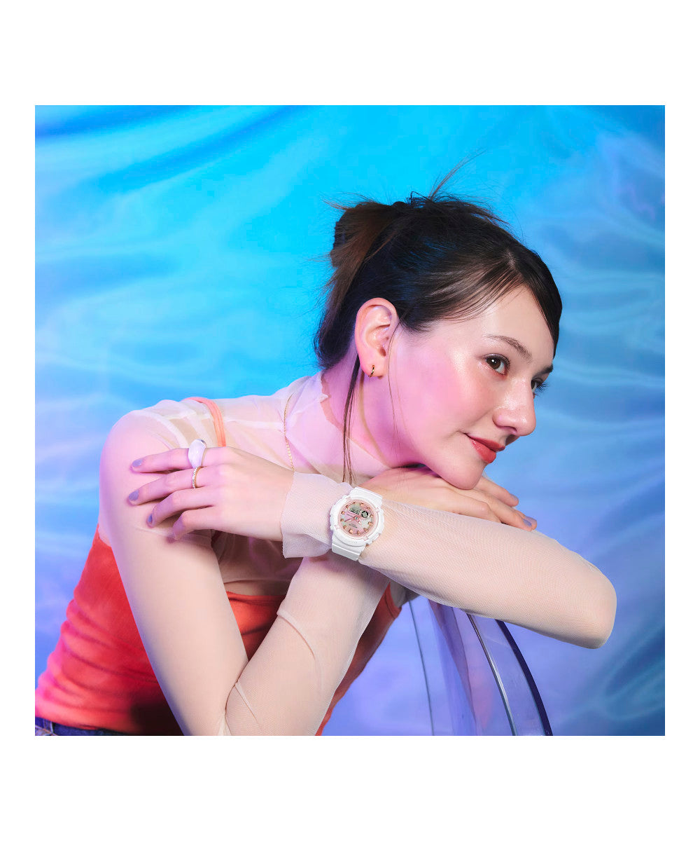 RELOJ PARA MUJER CASIO BABY-G BGA-280TD-7ADR -BLANCO