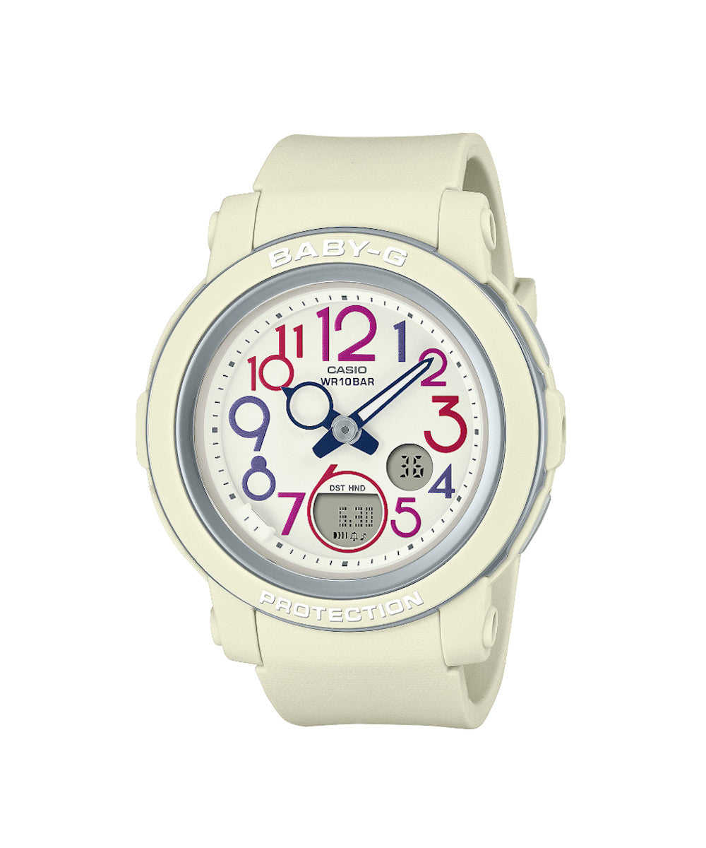 RELOJ PARA MUJER CASIO BABY-G BGA-290PA-7ADR -BLANCO