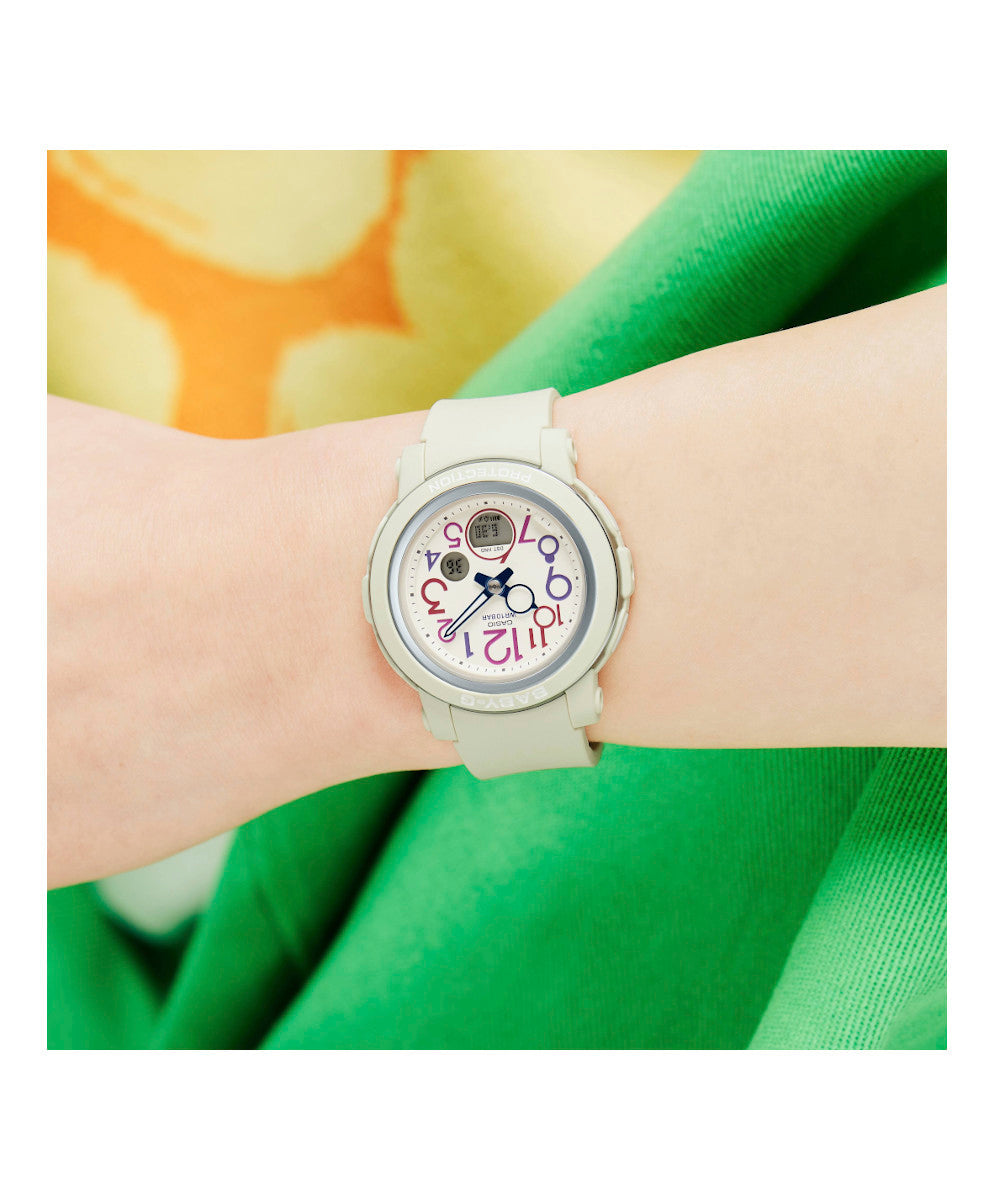 RELOJ PARA MUJER CASIO BABY-G BGA-290PA-7ADR -BLANCO