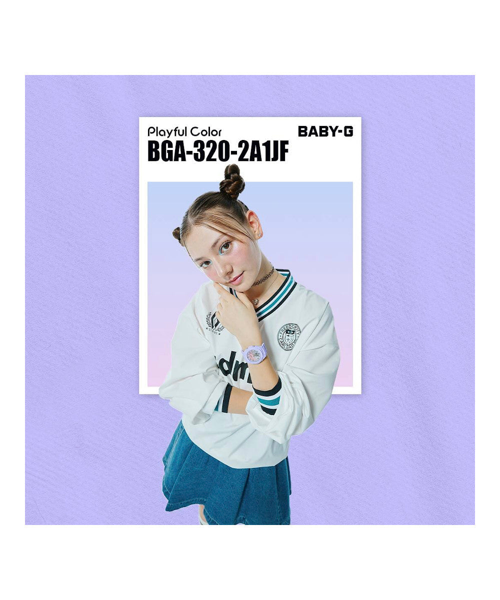 RELOJ PARA MUJER CASIO BABY-G BGA-320-2A1DR -AZUL