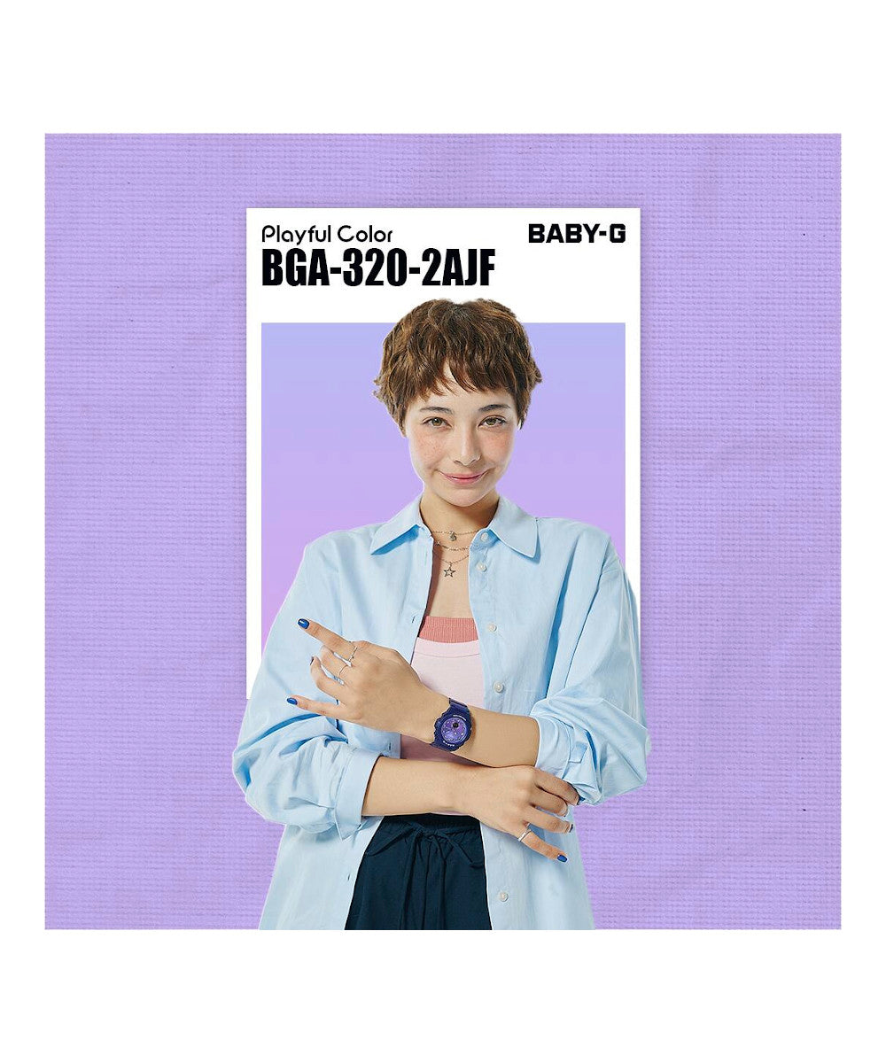 RELOJ PARA MUJER CASIO BABY-G BGA-320-2ADR -AZUL