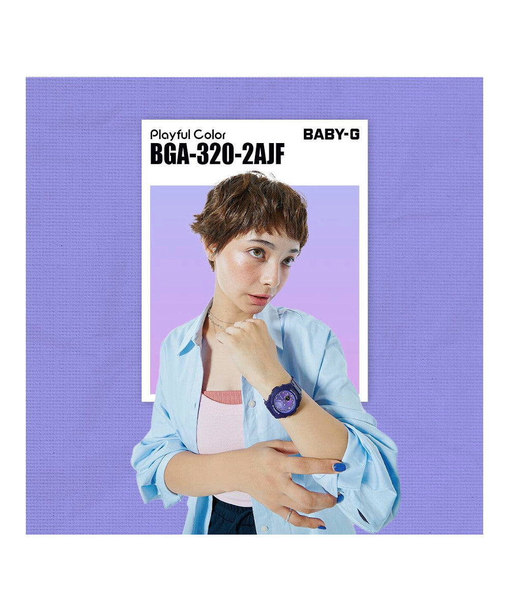 RELOJ PARA MUJER CASIO BABY-G BGA-320-2ADR -AZUL