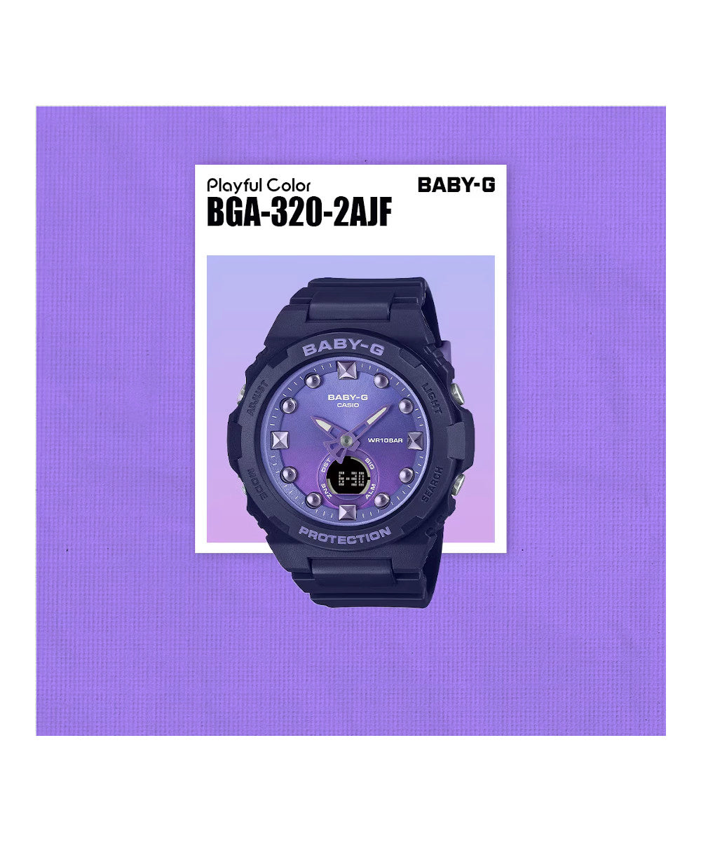 RELOJ PARA MUJER CASIO BABY-G BGA-320-2ADR -AZUL
