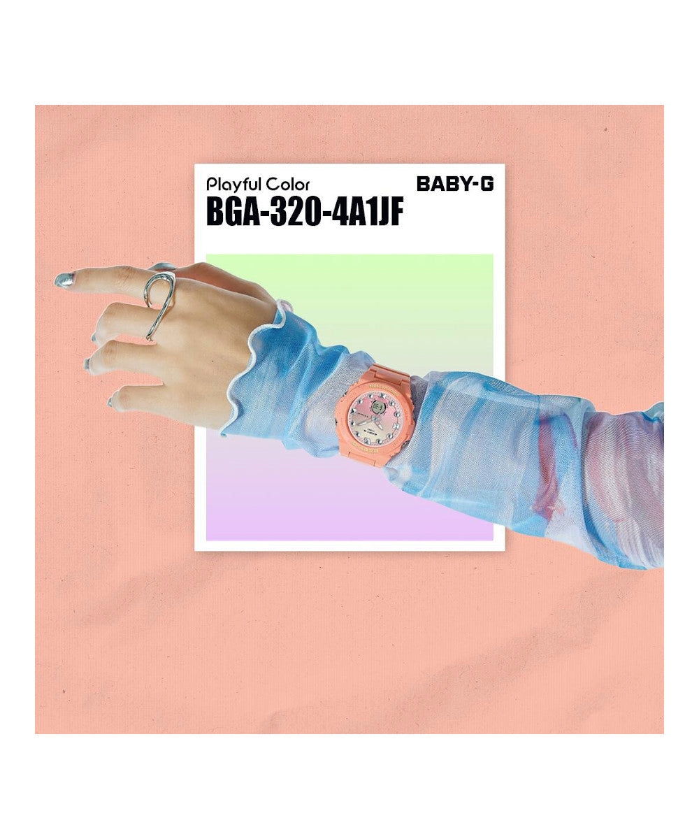 RELOJ PARA MUJER CASIO BABY-G BGA-320-4A1DR -ROSADO