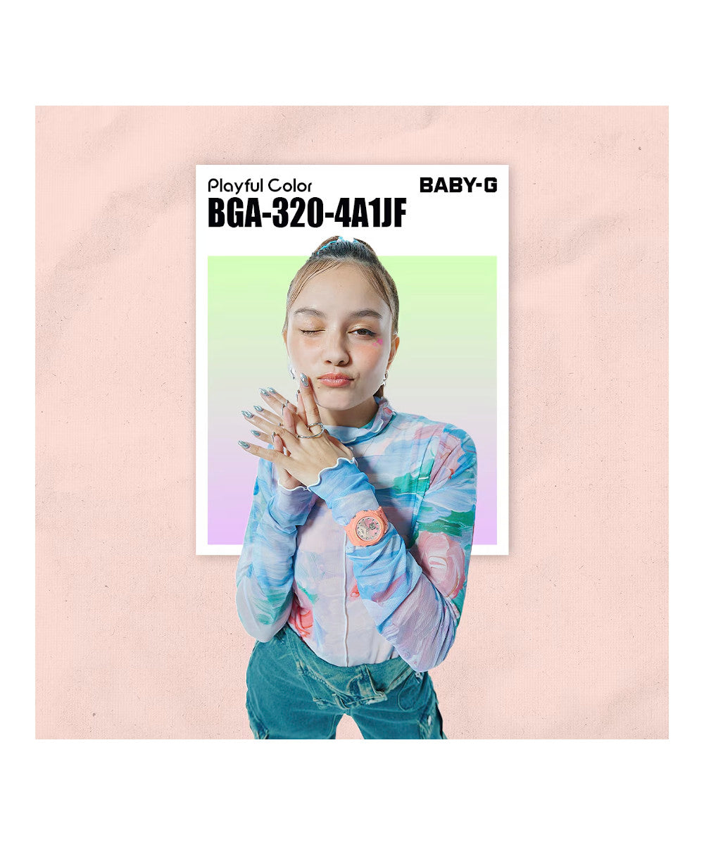 RELOJ PARA MUJER CASIO BABY-G BGA-320-4A1DR -ROSADO