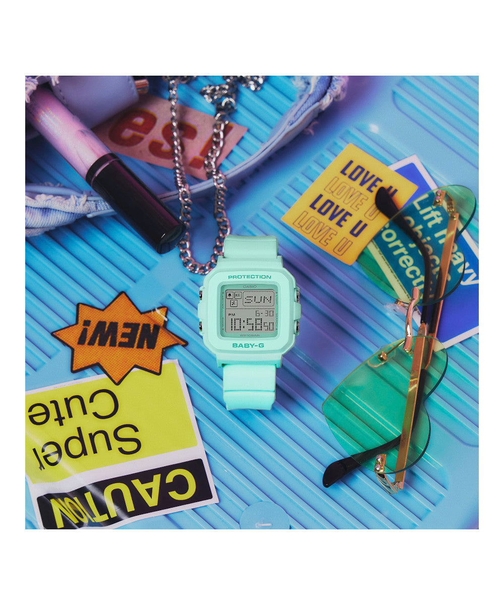 RELOJ PARA MUJER CASIO BABY-G BGD-10-3DR -VERDE