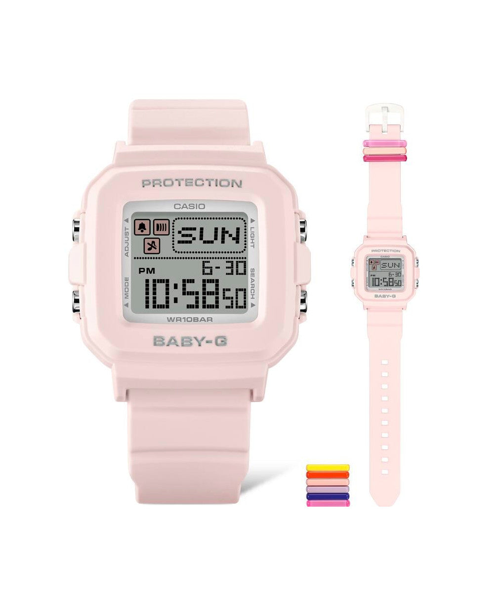 RELOJ PARA MUJER CASIO BABY-G BGD-10L-4DR -ROSADO