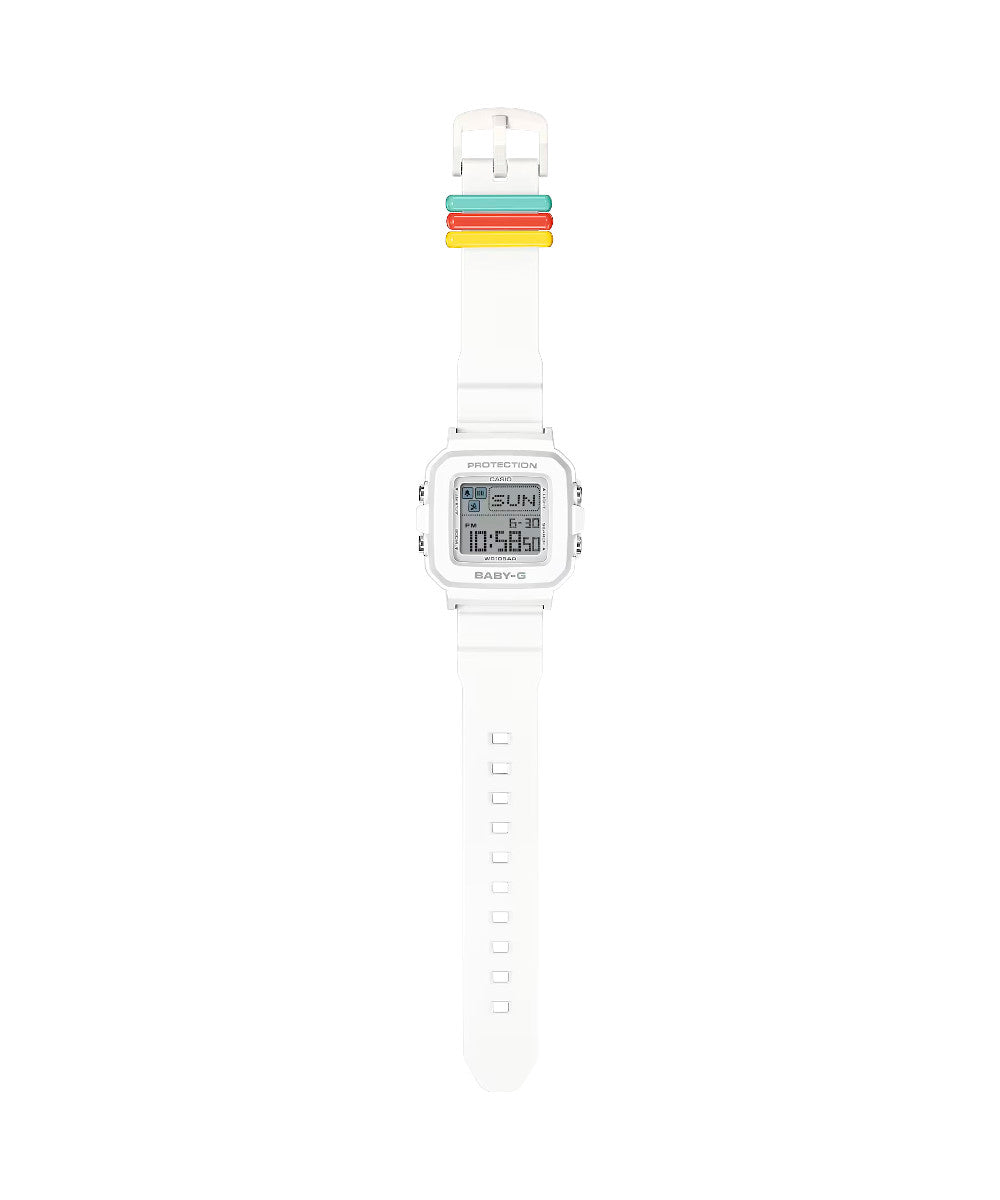 RELOJ PARA MUJER CASIO BABY-G BGD-10L-7DR -BLANCO