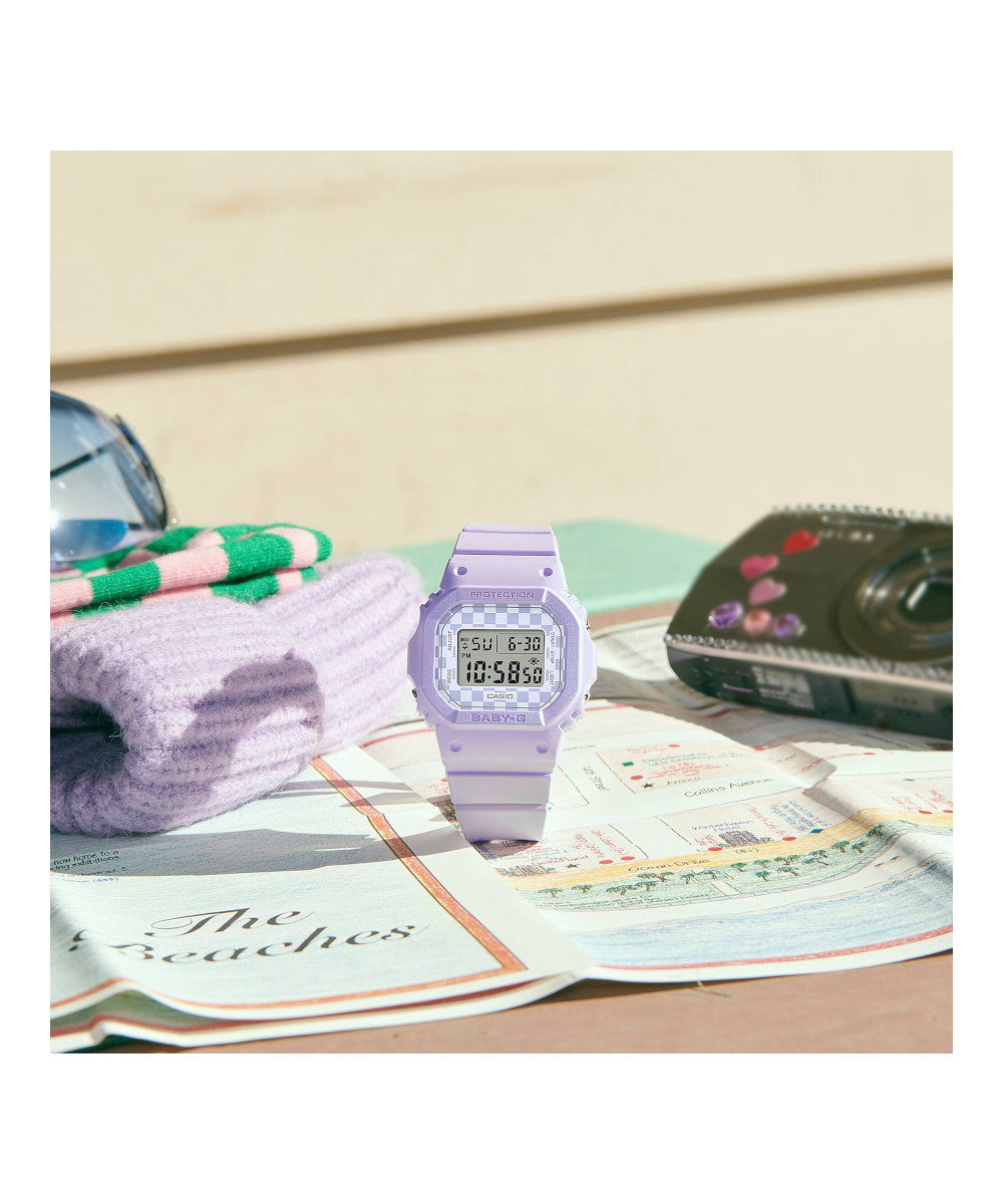 RELOJ PARA MUJER CASIO BABY-G BGD-565GS-6DR -MORADO