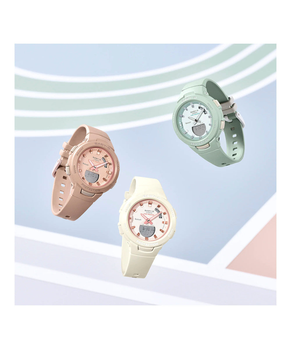 RELOJ PARA MUJER CASIO BABY-G BSA-B100CS-7ADR -BLANCO