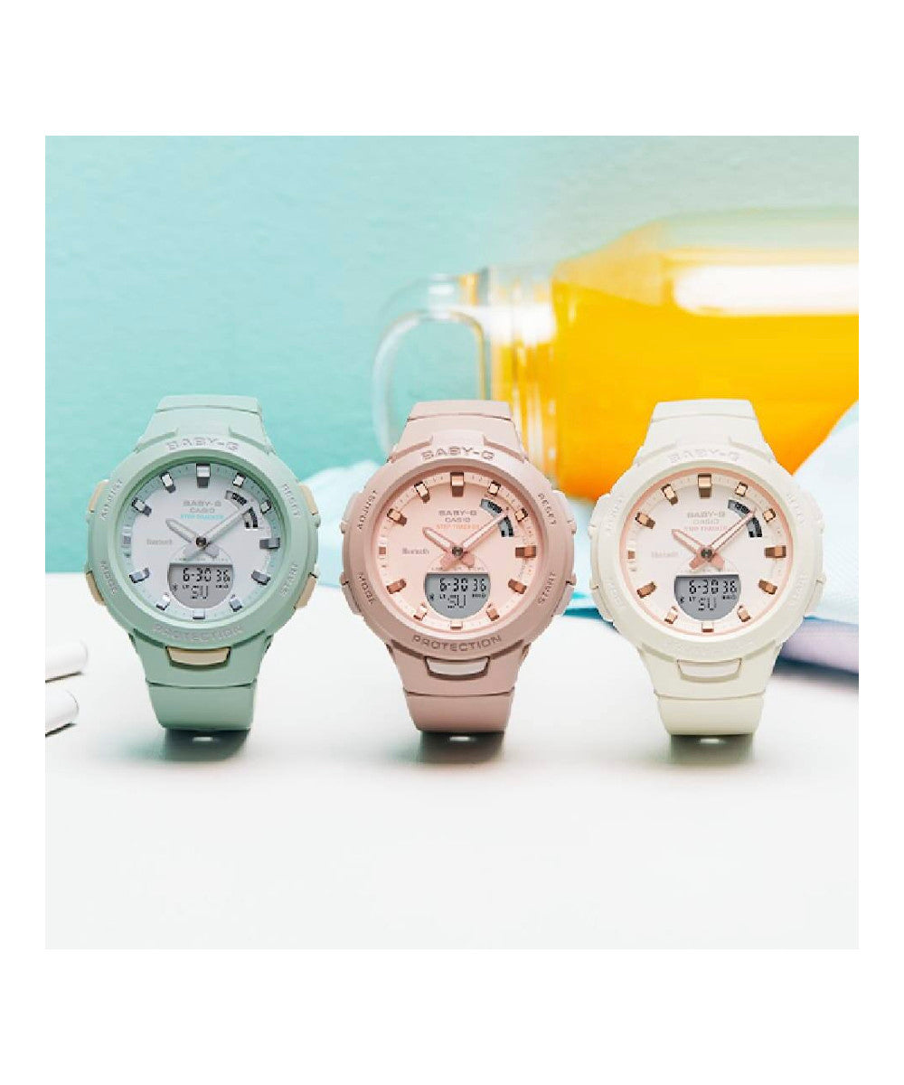RELOJ PARA MUJER CASIO BABY-G BSA-B100CS-7ADR -BLANCO