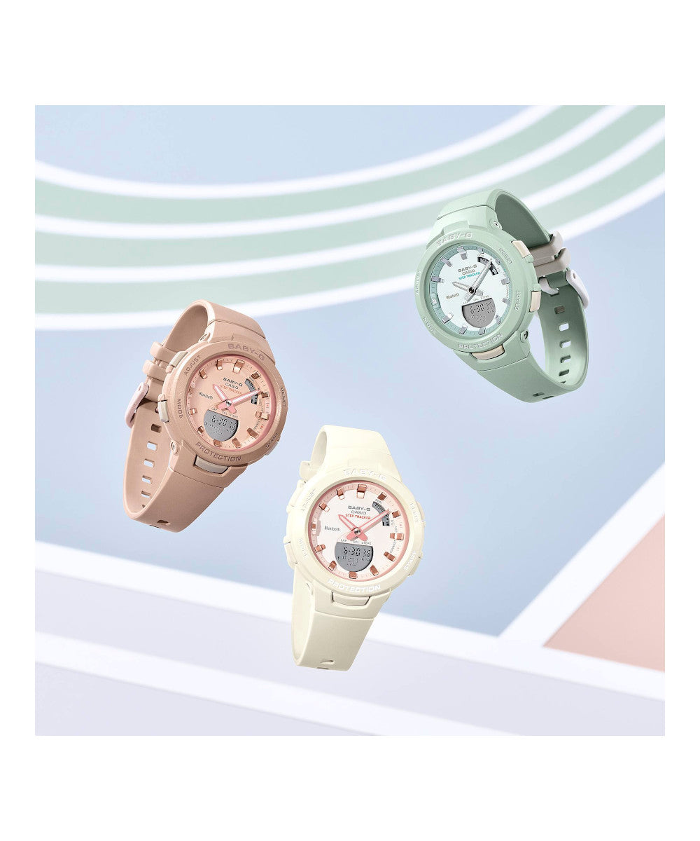 RELOJ PARA MUJER CASIO BABY-G BSA-B100CS-4ADR -ROSADO