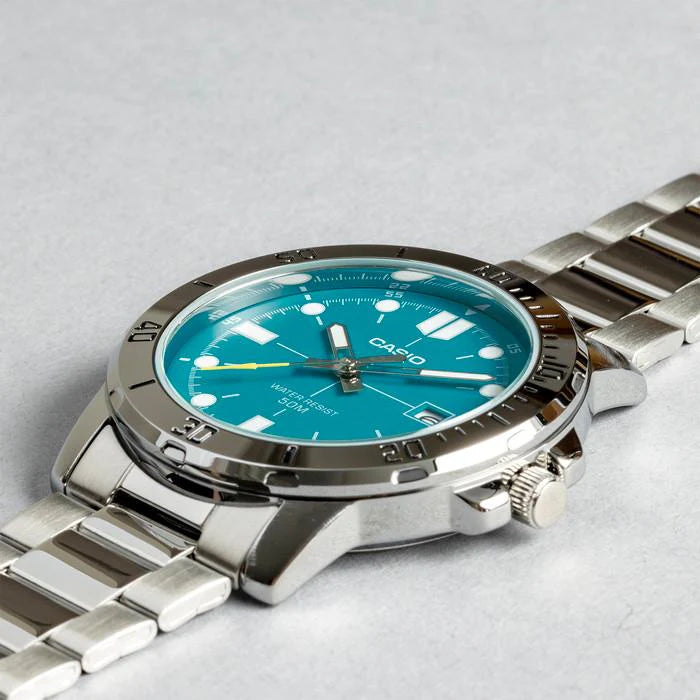 RELOJ PARA HOMBRE CASIO MTP-VD01D-3E2VUDF -VERDE