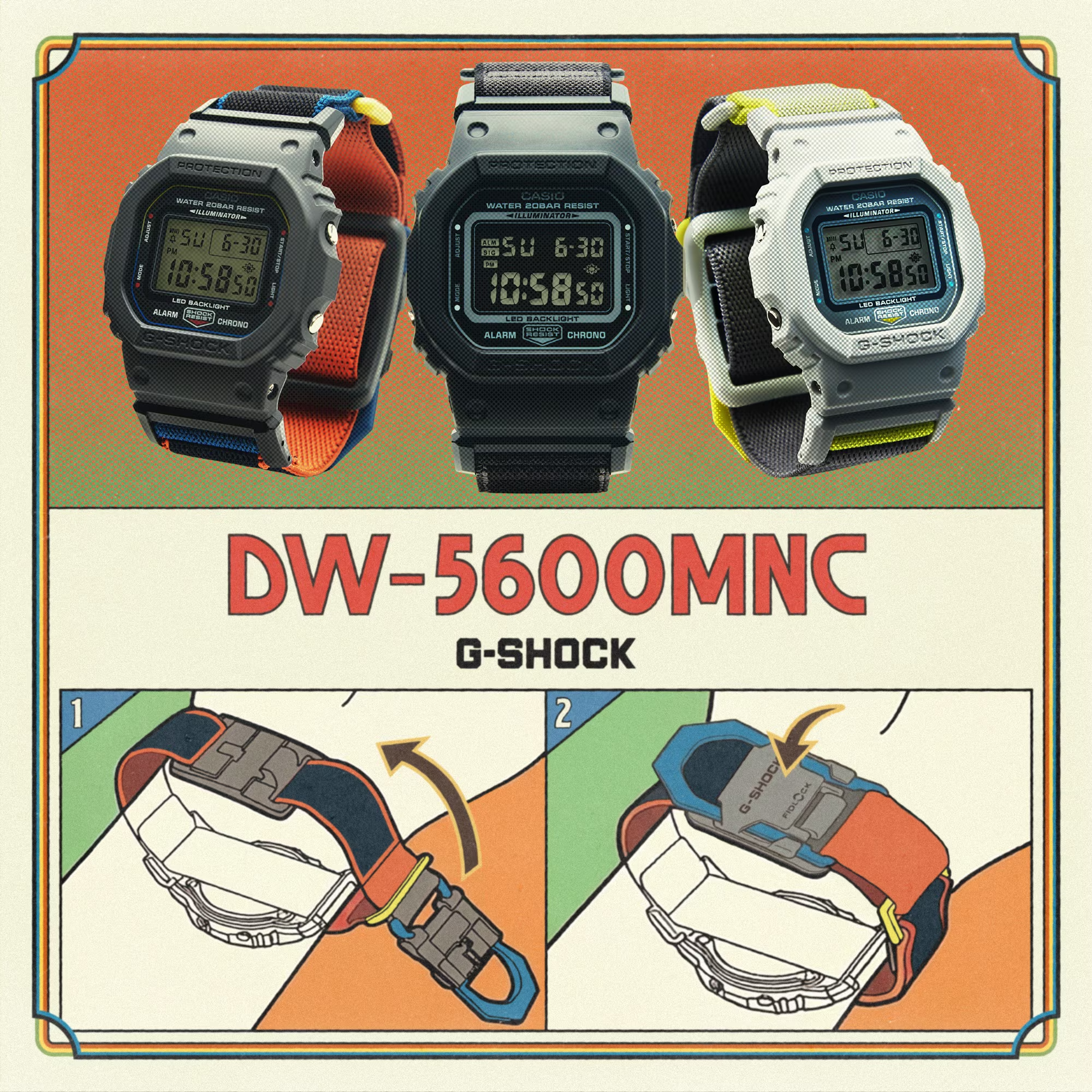 RELOJ CASIO G-SHOCK DW-5600MNC-7A8DR - BLANCO
