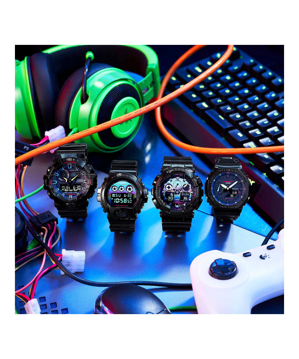 RELOJ CASIO G-SHOCK DW-6900RGB-1DR- NEGRO