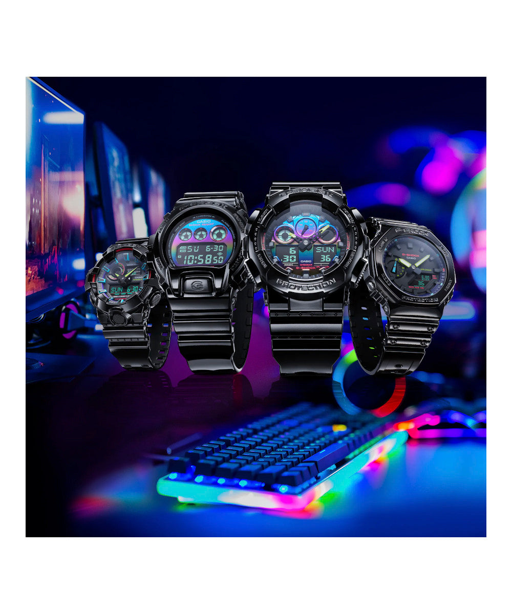 RELOJ CASIO G-SHOCK DW-6900RGB-1DR- NEGRO