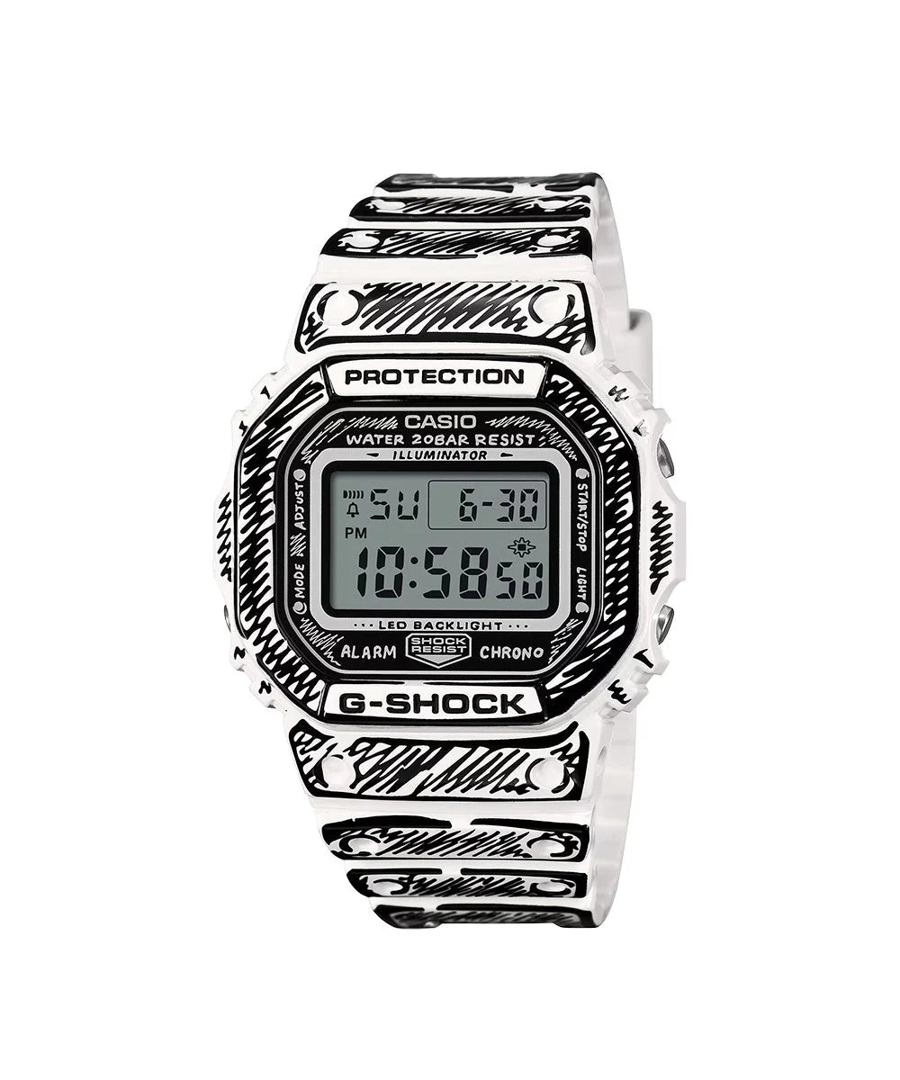 RELOJ CASIO G-SHOCK DW-5600JV-7DR - BLANCO