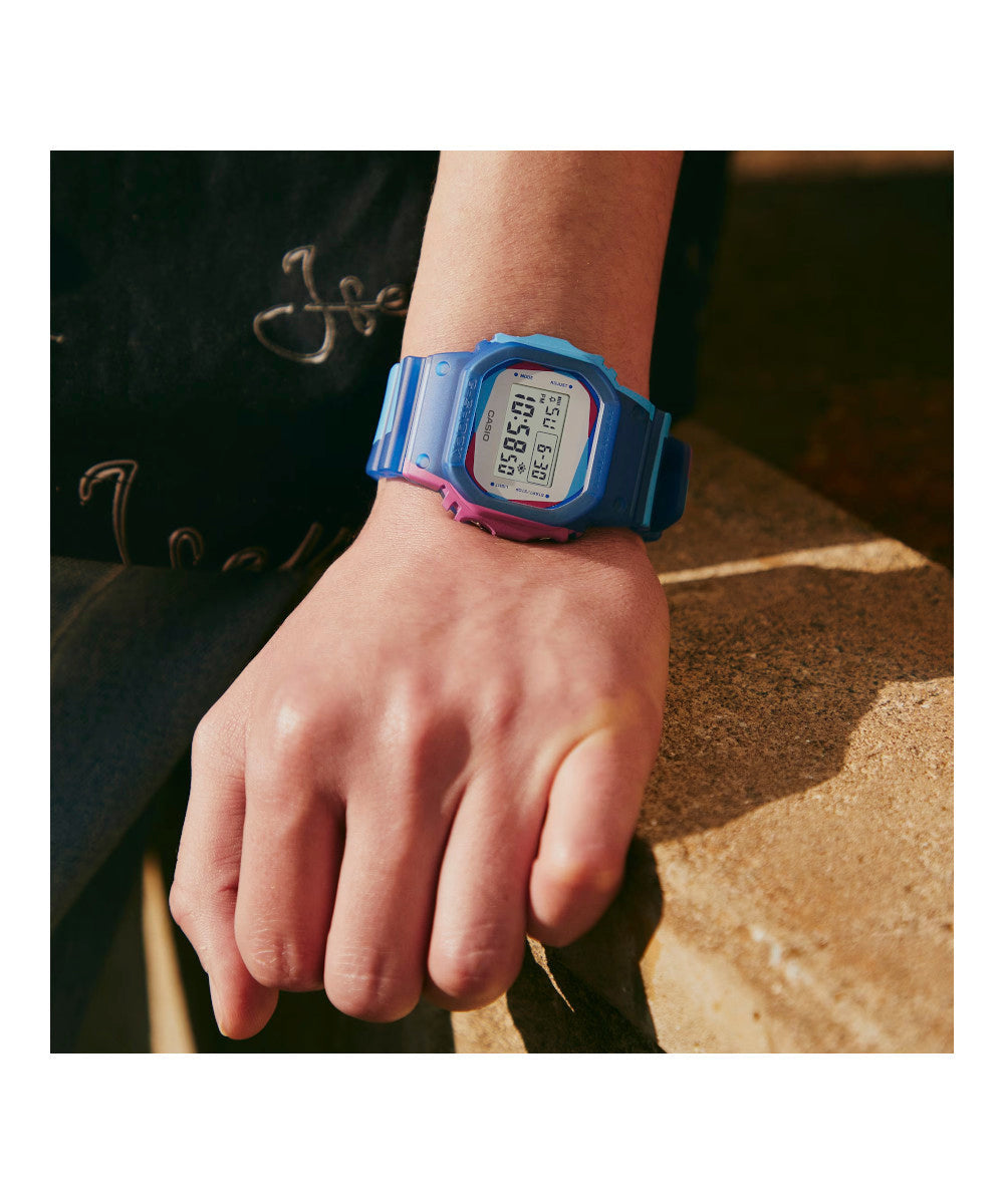 RELOJ CASIO G-SHOCK DWE-5600PR-2DR- AZUL