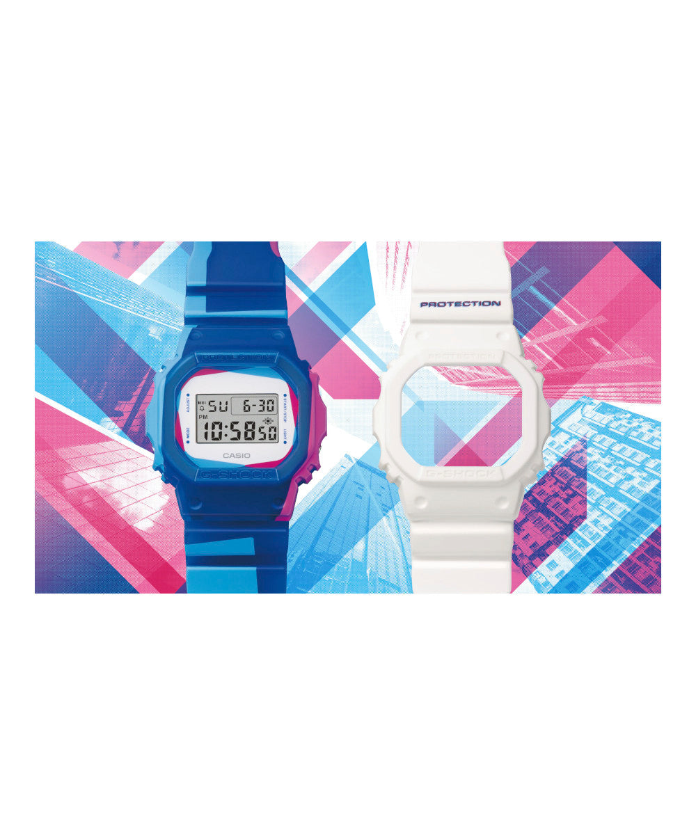 RELOJ CASIO G-SHOCK DWE-5600PR-2DR- AZUL