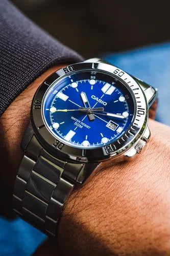 RELOJ PARA HOMBRE CASIO MTP-VD01D-2EVUDF -AZUL