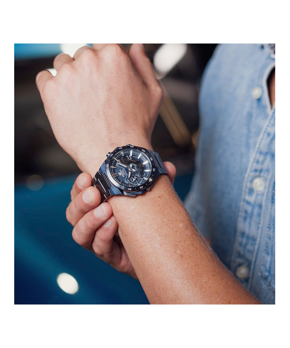 RELOJ PARA HOMBRE CASIO EDIFICE ECB-2200CB-2ADF -AZUL