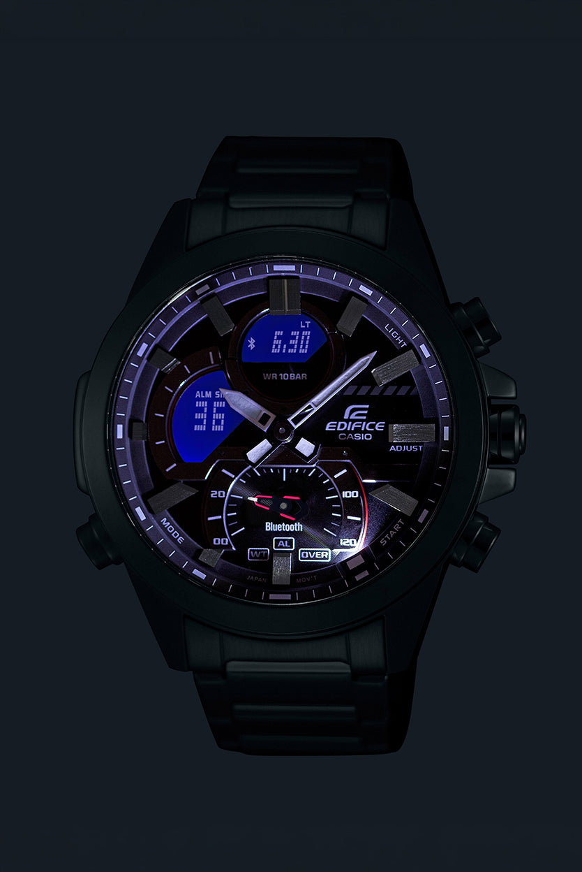 RELOJ ANALÓGICO-DIGITAL PARA HOMBRE CASIO EDIFICE ECB-30P-1ADF - NEGRO