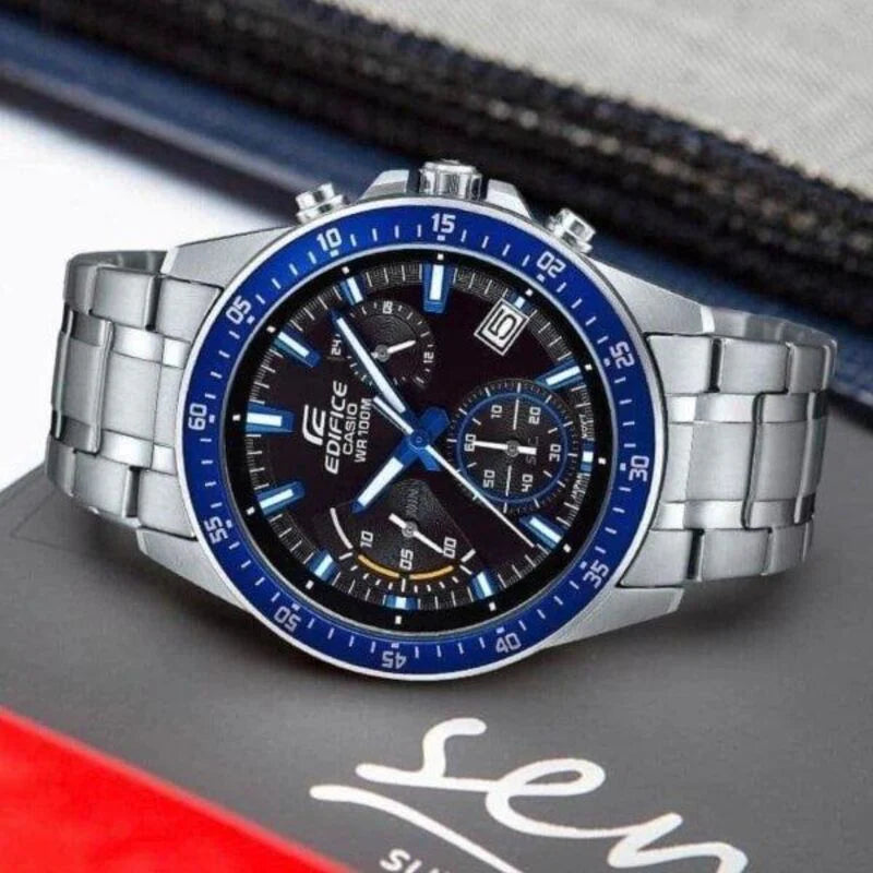 RELOJ ANALÓGICO PARA HOMBRE CASIO EDIFICE EFV-540D-1A2VUDF - PLATEADO