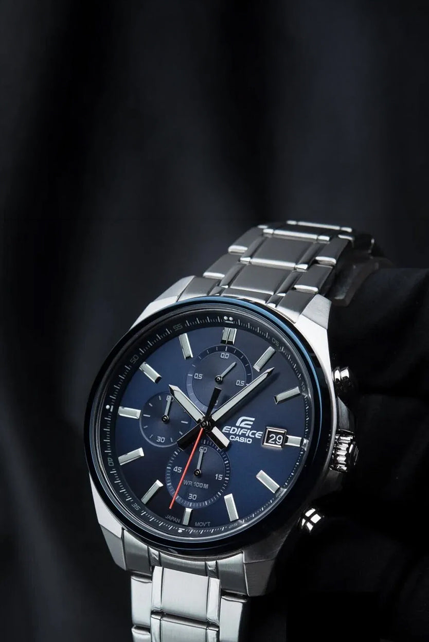 RELOJ ANALÓGICO PARA HOMBRE CASIO EDIFICE EFV-610DB-2AVUDF - PLATEADO