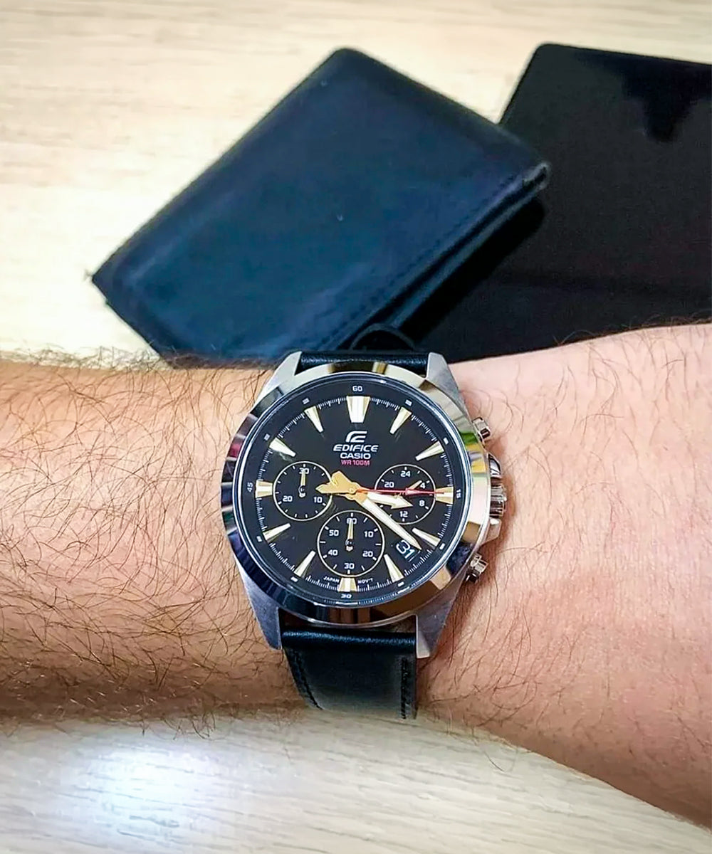RELOJ ANALÓGICO PARA HOMBRE CASIO EDIFICE EFV-630L-1AVUDF - NEGRO