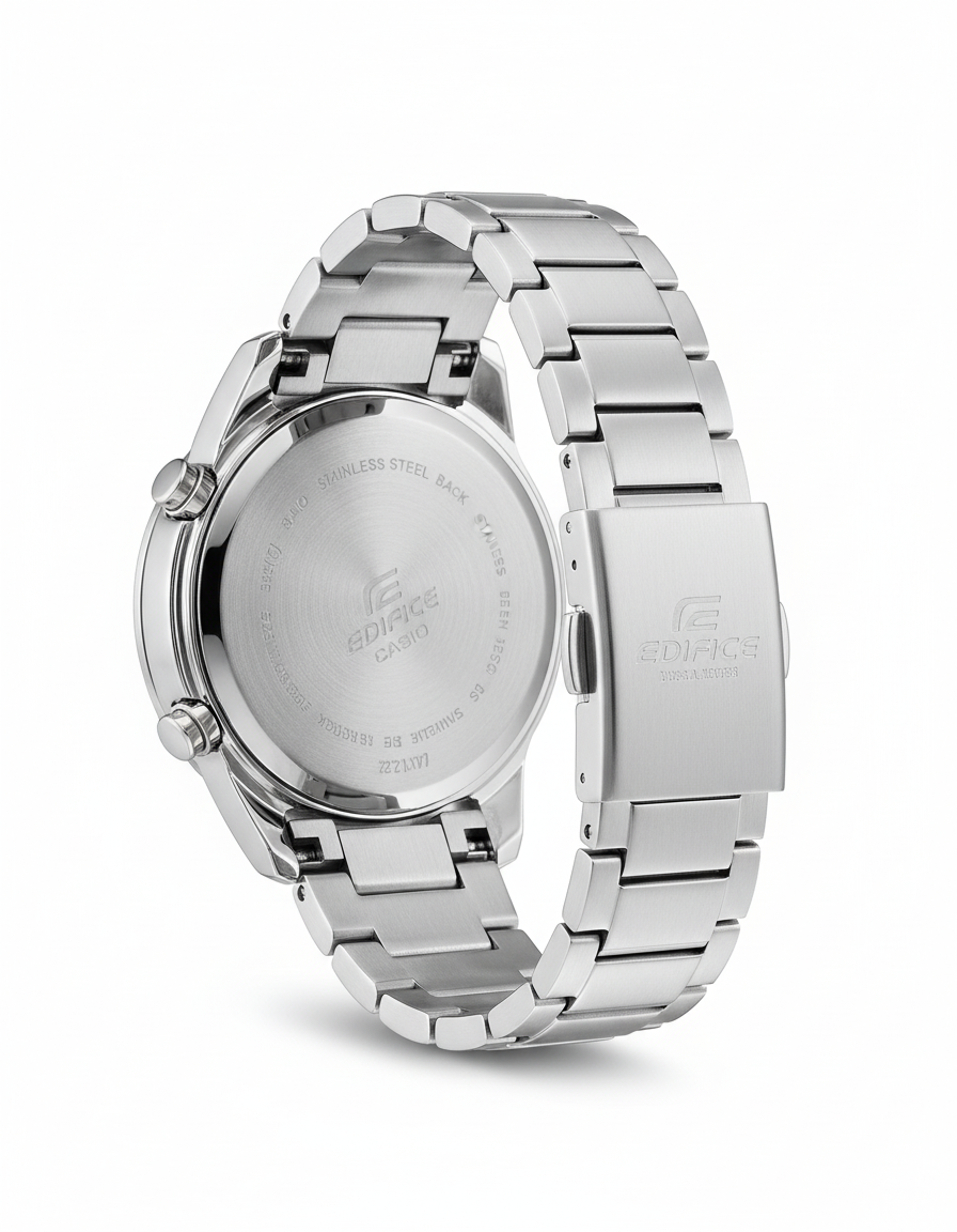 RELOJ ANALÓGICO PARA HOMBRE CASIO EDIFICE EQB-700D-2ADR - PLATEADO