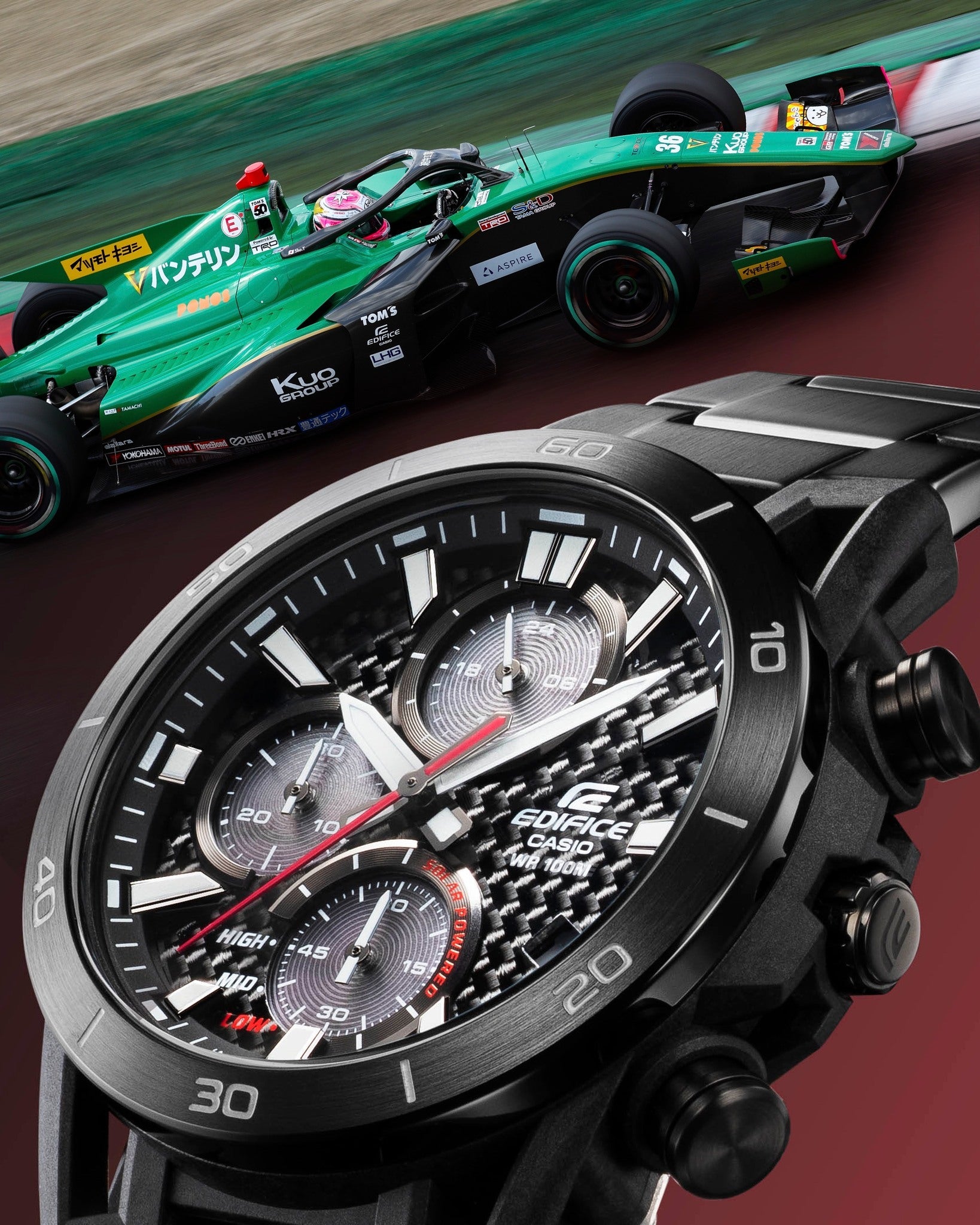 EQS-960DC-1AVUDF RELOJ PARA HOMBRE CASIO EDIFICE - NEGRO