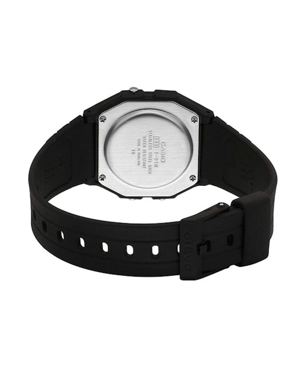 RELOJ CASIO F-91WPC-1ADR -NEGRO