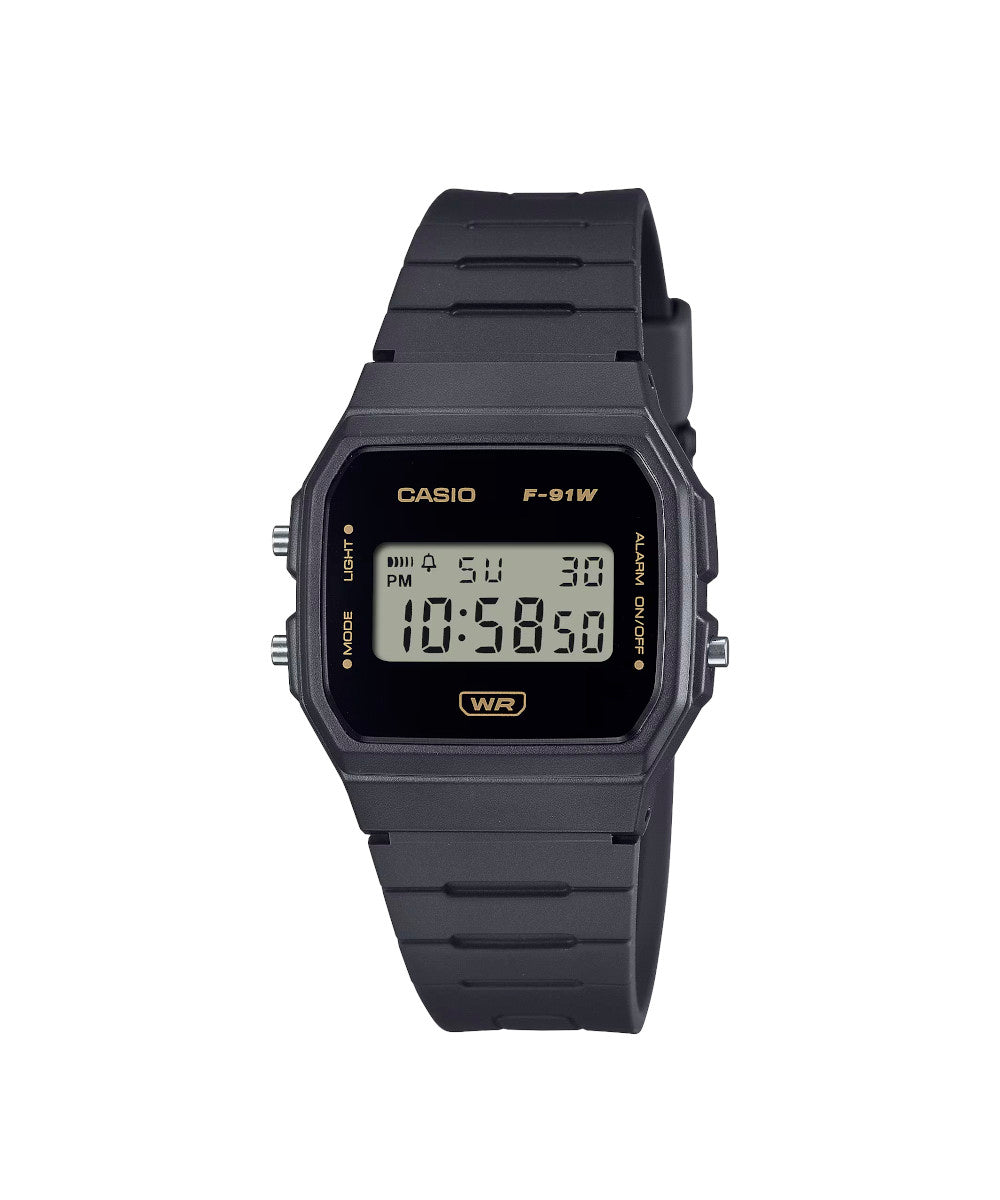 RELOJ UNISEX CASIO F-91WB-8ADF - NEGRO