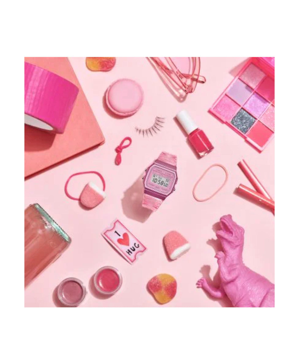 RELOJ CASIO F-91WS-4DF -ROSADO