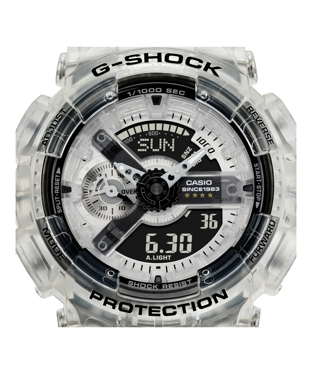 CASIO G-SHOCK GA-114RX-7ADR – RELOJ ANÁLOGO DIGITAL PARA HOMBRE –TRANSPARENTE