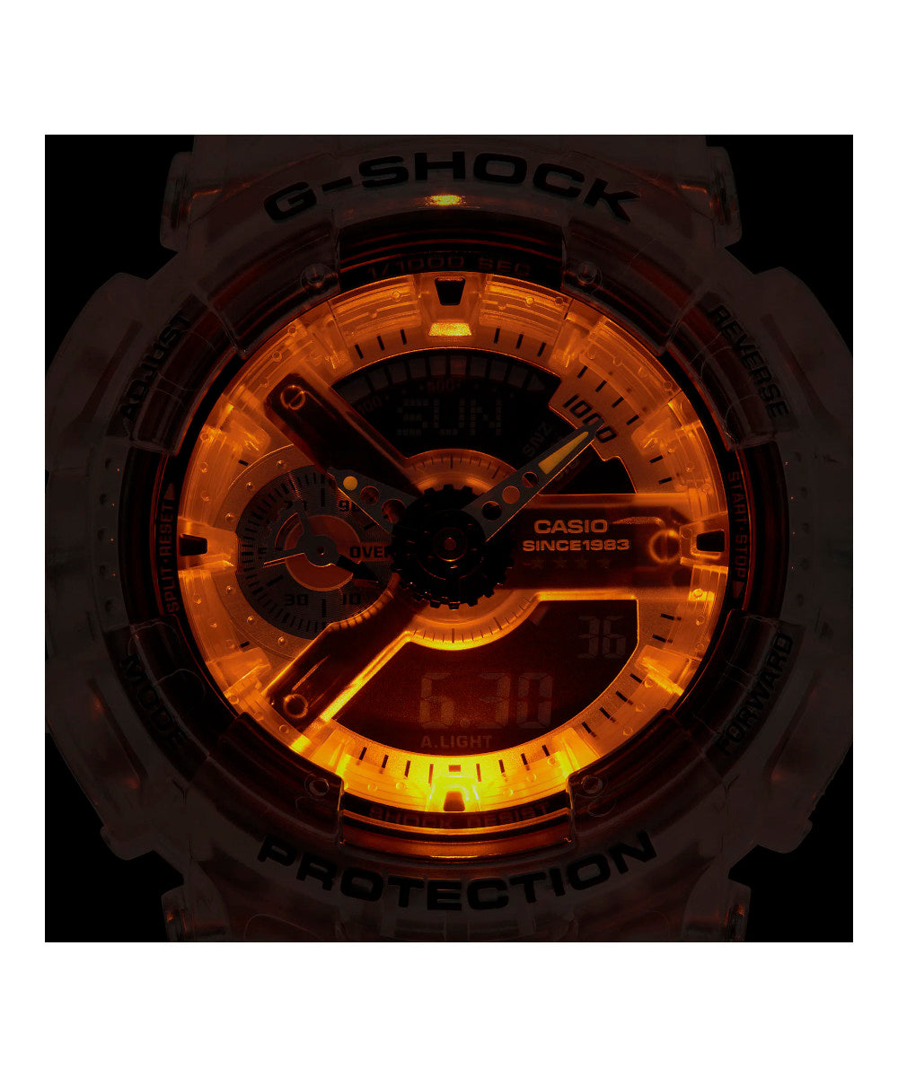 CASIO G-SHOCK GA-114RX-7ADR – RELOJ ANÁLOGO DIGITAL PARA HOMBRE –TRANSPARENTE