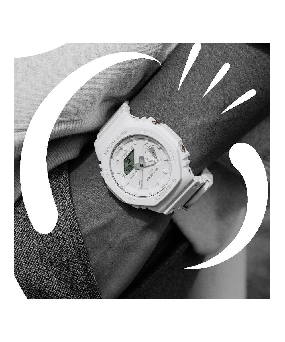 RELOJ CASIO G-SHOCK GA-2100-7A7DR- BLANCO