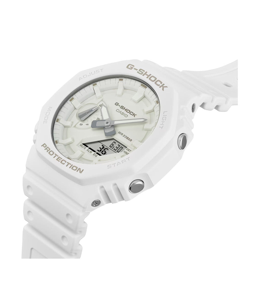 RELOJ CASIO G-SHOCK GA-2100-7A7DR- BLANCO