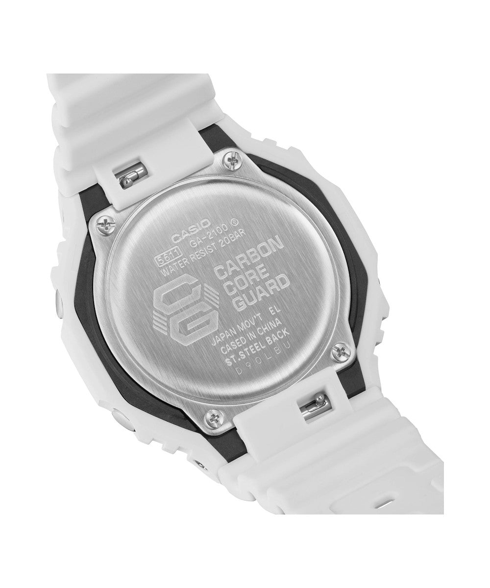 RELOJ CASIO G-SHOCK GA-2100-7A7DR- BLANCO