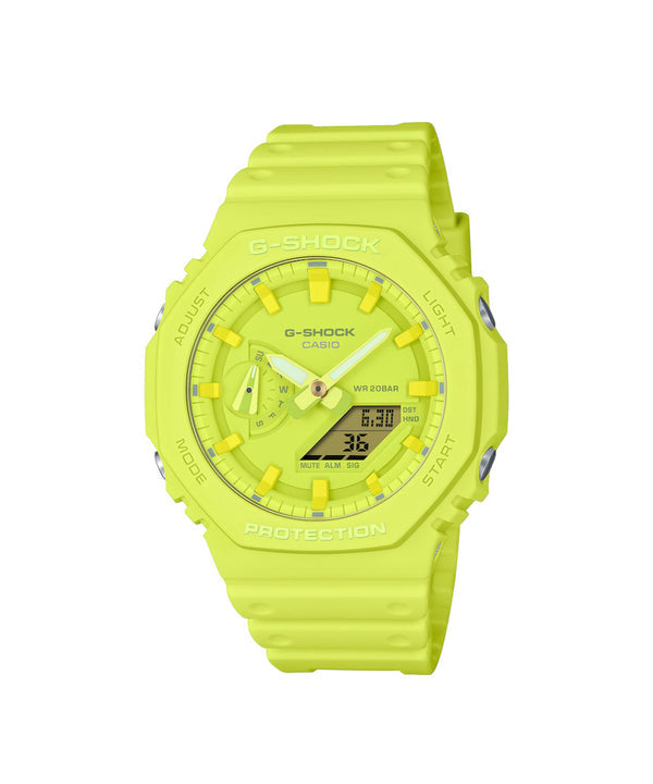 RELOJ ANÁLOGO DIGITAL PARA HOMBRE CASIO G-SHOCK GA-2100-9A9DR - AMARILLO