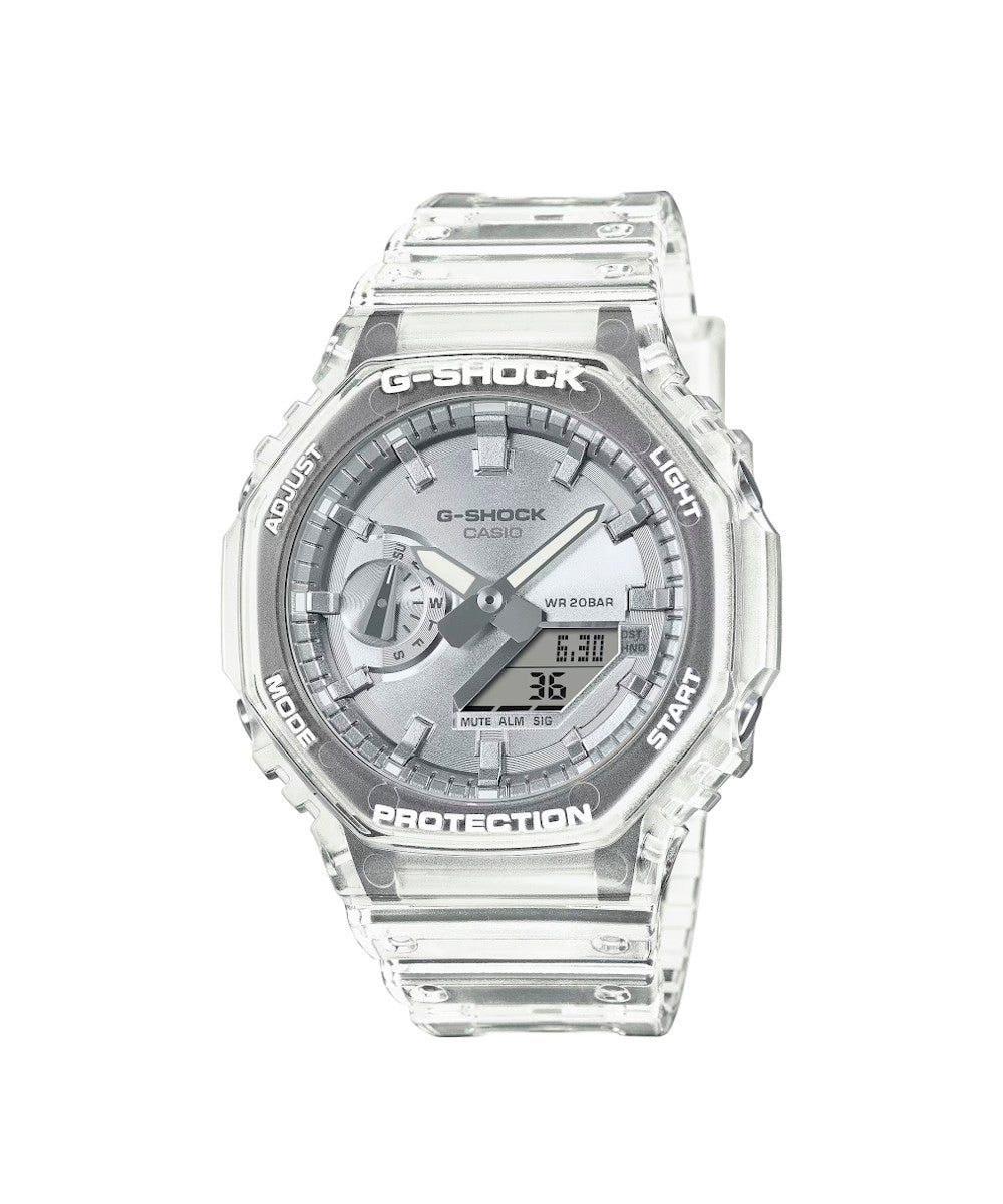 RELOJ ANÁLOGO DIGITAL PARA HOMBRE CASIO G-SHOCK GA-2100BM-7A8DR - PLATEADO