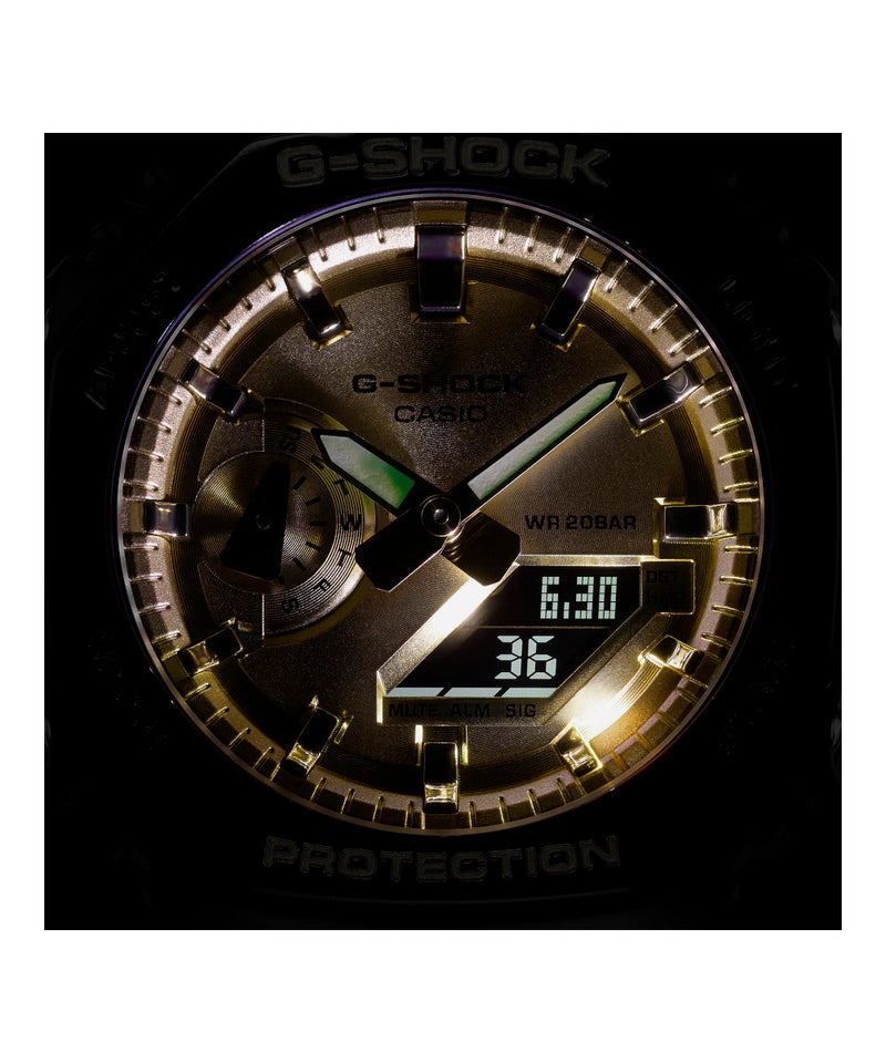 CASIO G-SHOCK GA-2100GB-1ADR – RELOJ ANÁLOGO DIGITAL PARA HOMBRE – NEGRO