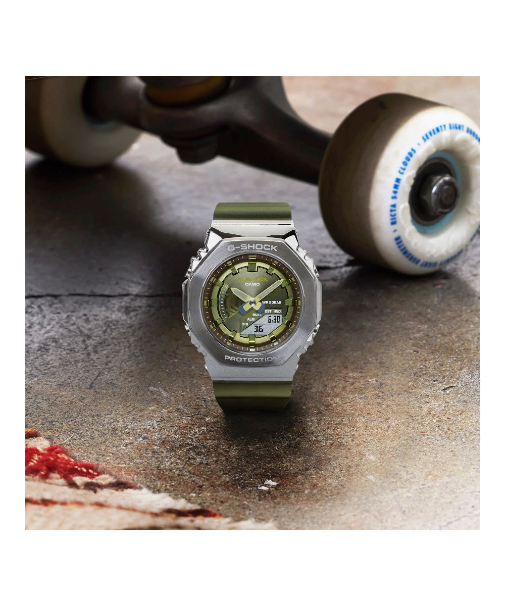 RELOJ PARA MUJER CASIO G-SHOCK  GM-S2100-3ADR -VERDE