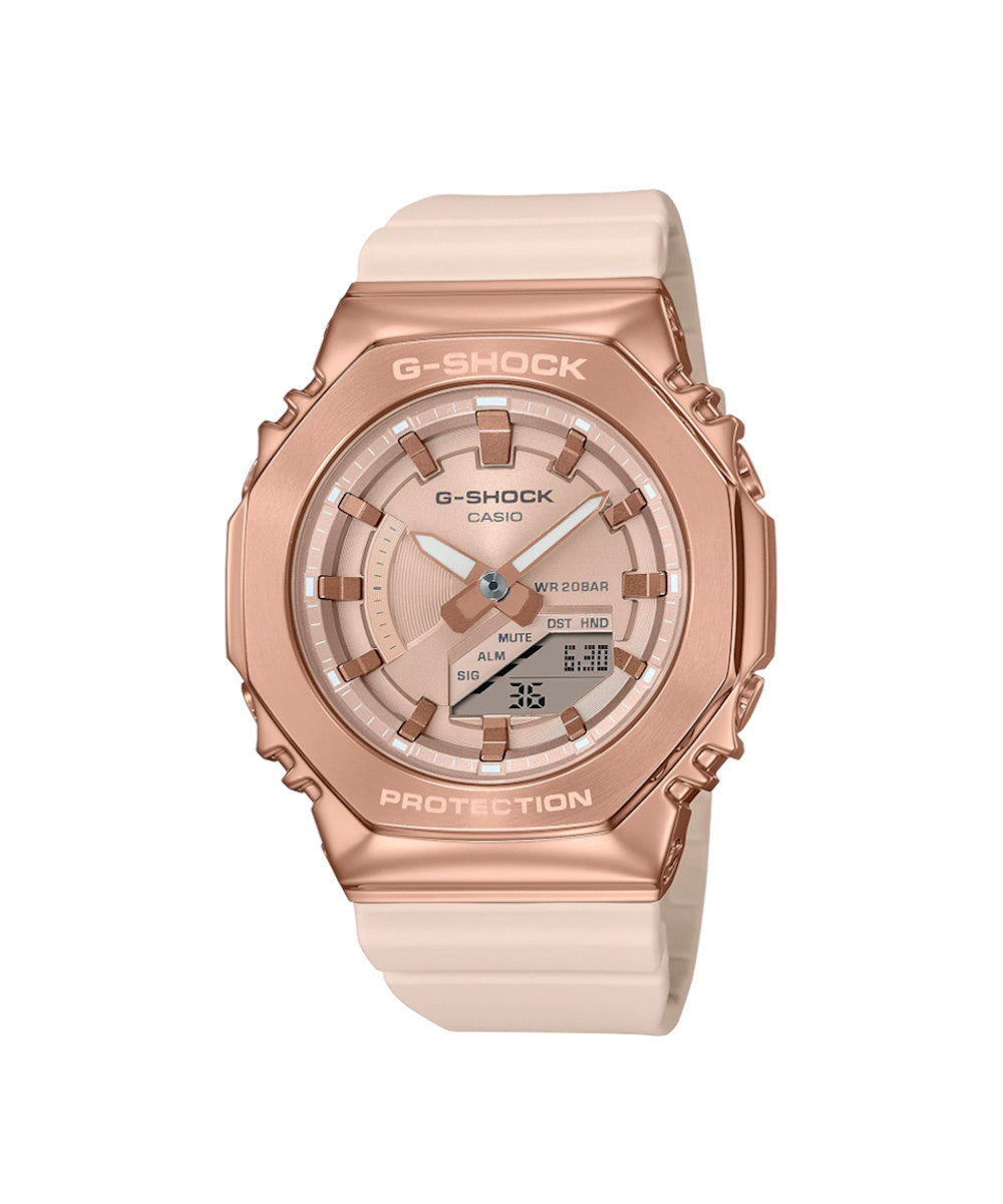 RELOJ PARA MUJER CASIO G-SHOCK  GM-S2100PG-4ADR -ROSADO