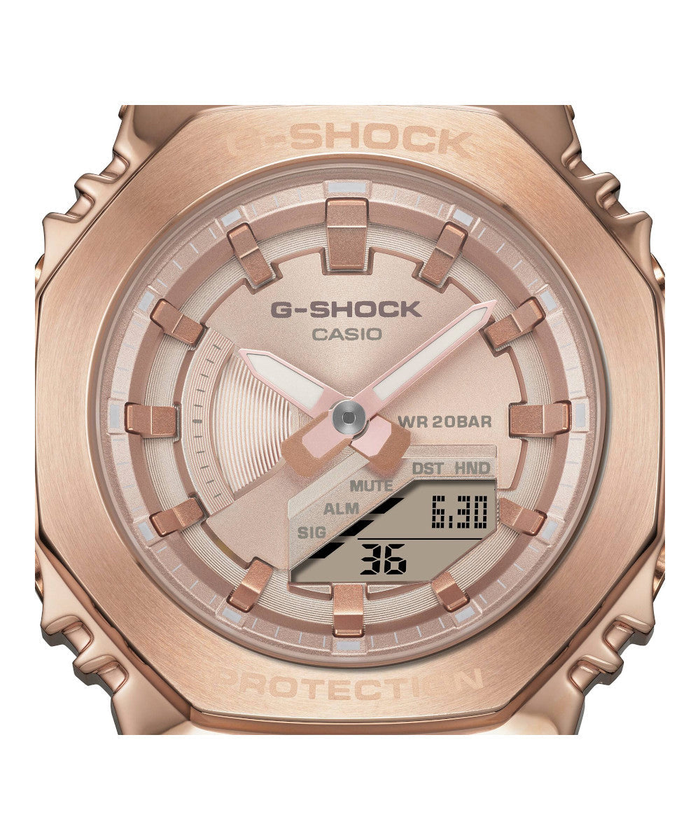 RELOJ PARA MUJER CASIO G-SHOCK  GM-S2100PG-4ADR -ROSADO
